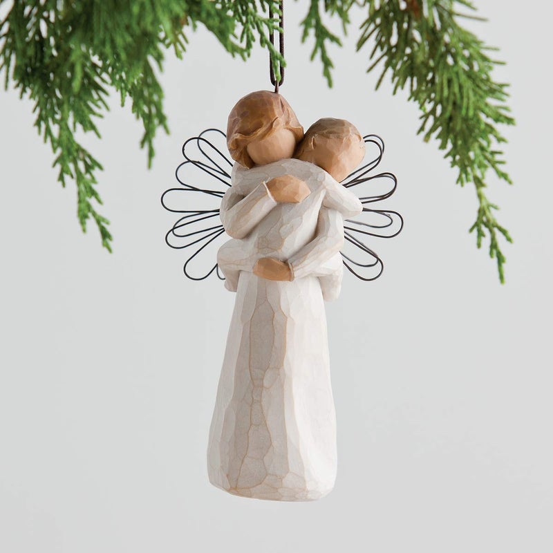 Willow Tree Angel's Embrace Ornament, Hold Close That which we Hold Dear, for Baptisms, New Grandparents, Caregivers, Nurses, Remembrance, Expression of Healing, Love, Sculpted Hand-Painted Figure - Image 2